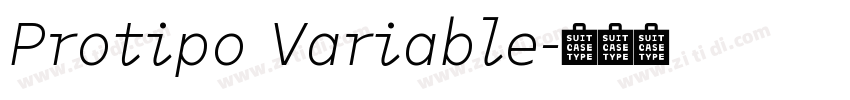 Protipo Variable字体转换